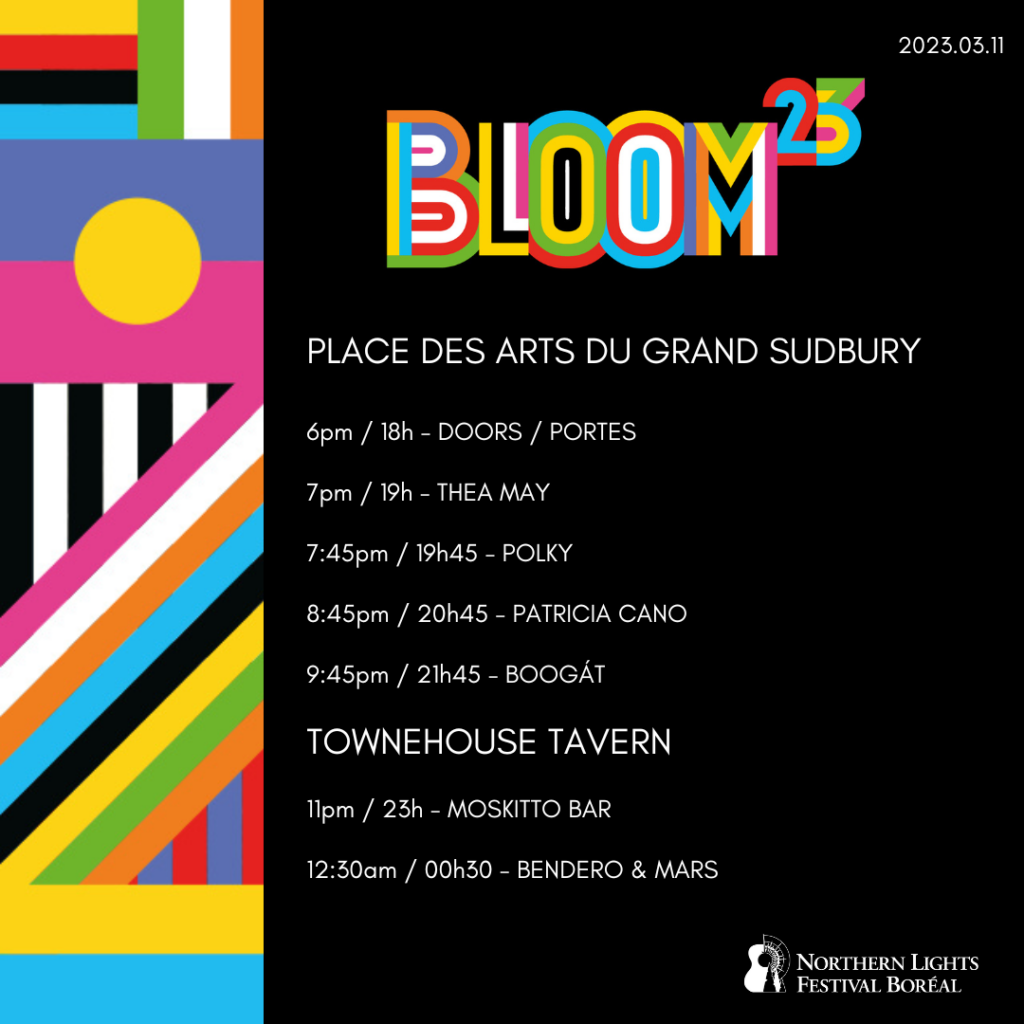 tour de bloom schedule